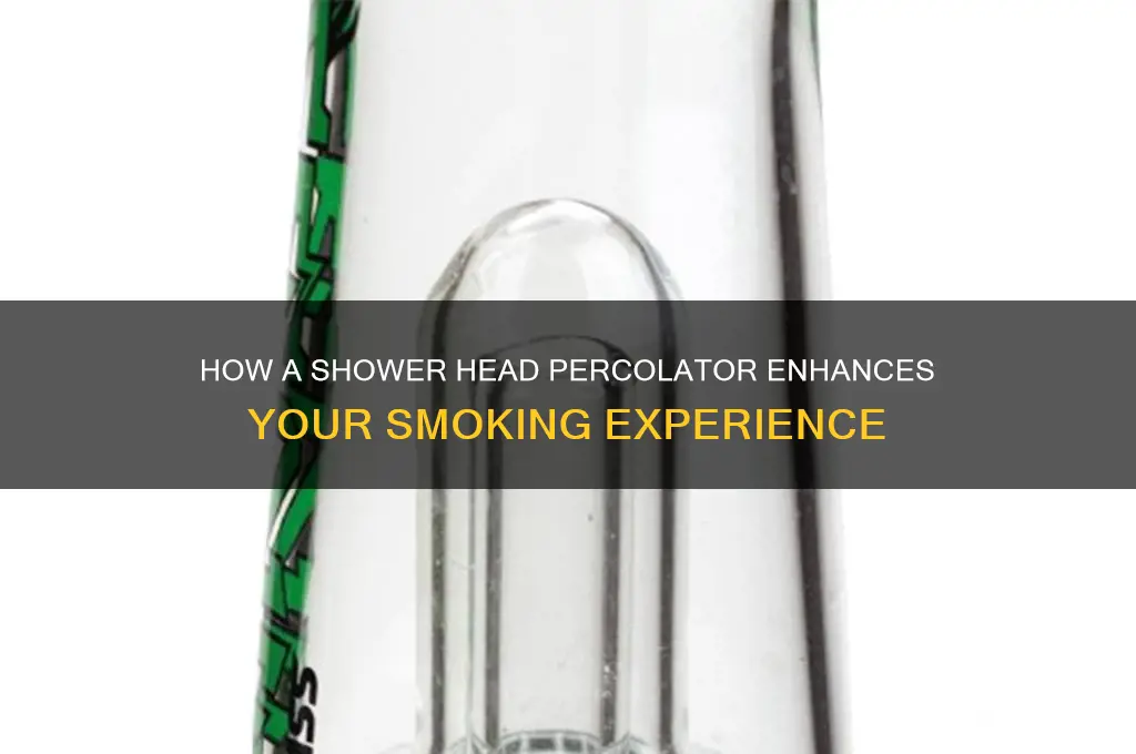 what does a shower head percolator do