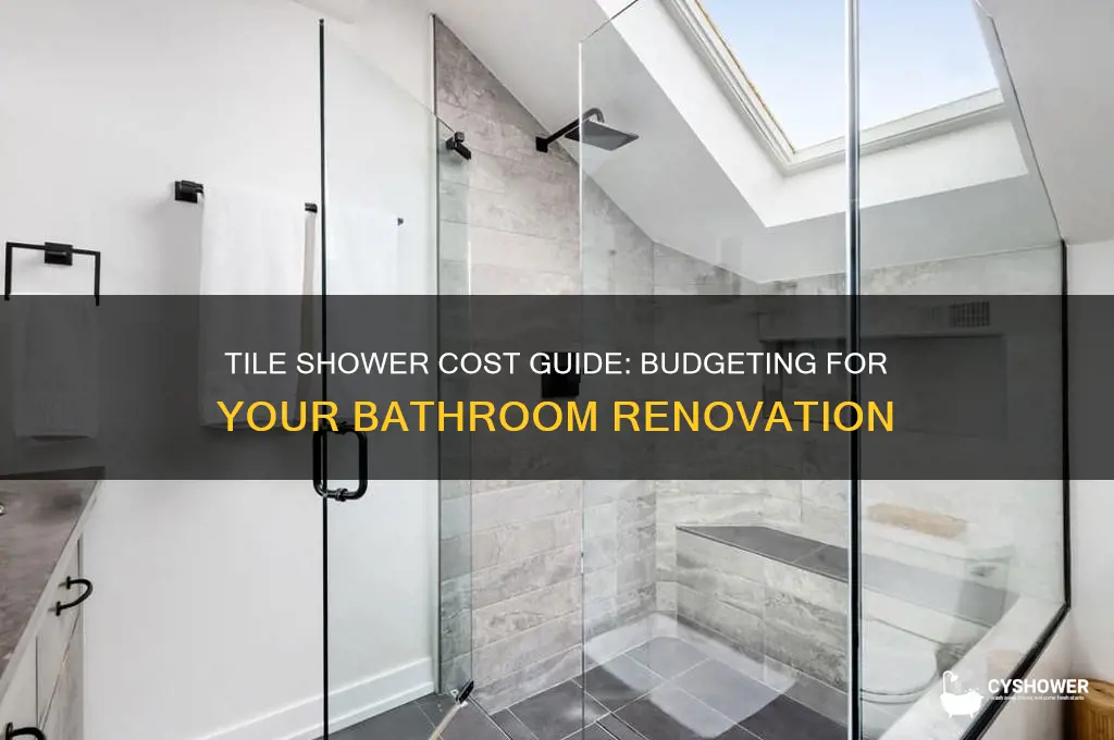 what does a tile shower cost