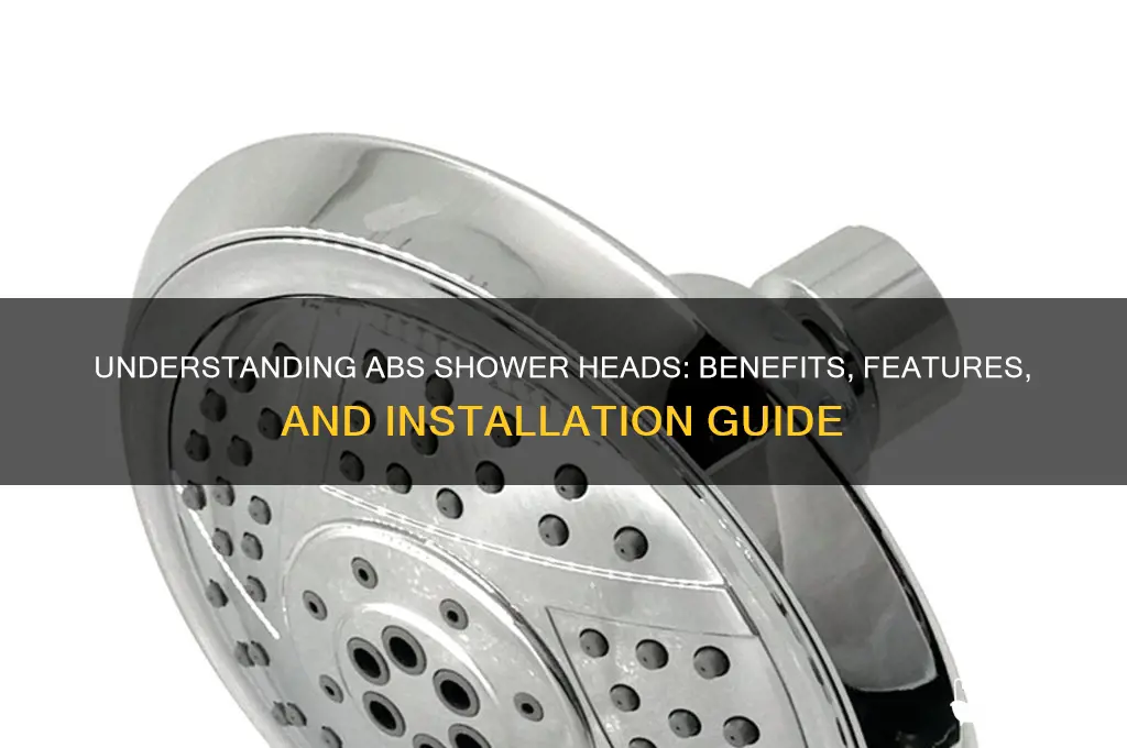 what does abs shower head mean