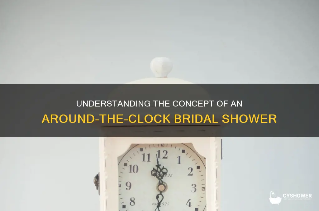 what does around the clock bridal shower mean