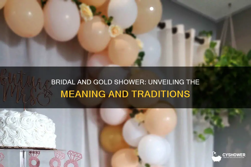 what does bridal and gold shower mean