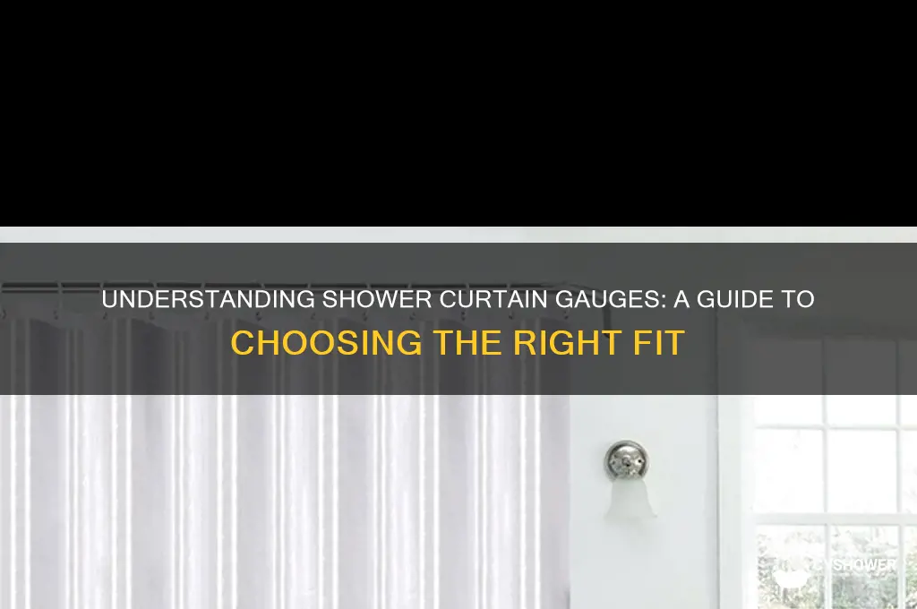 what does gauge mean in shower curtains