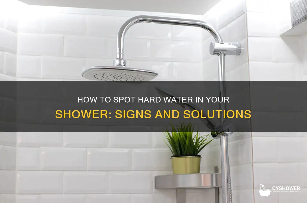 what does hard water look like in the shower