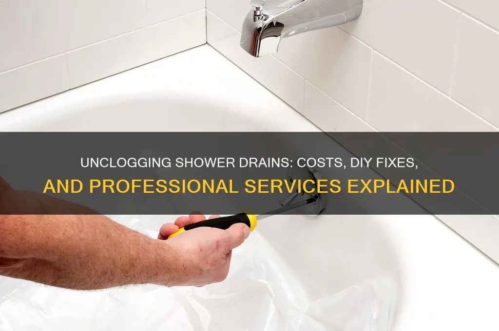 what does it cost to unclog a shower drain