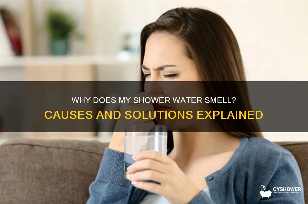 what does it mean when your shower water smells