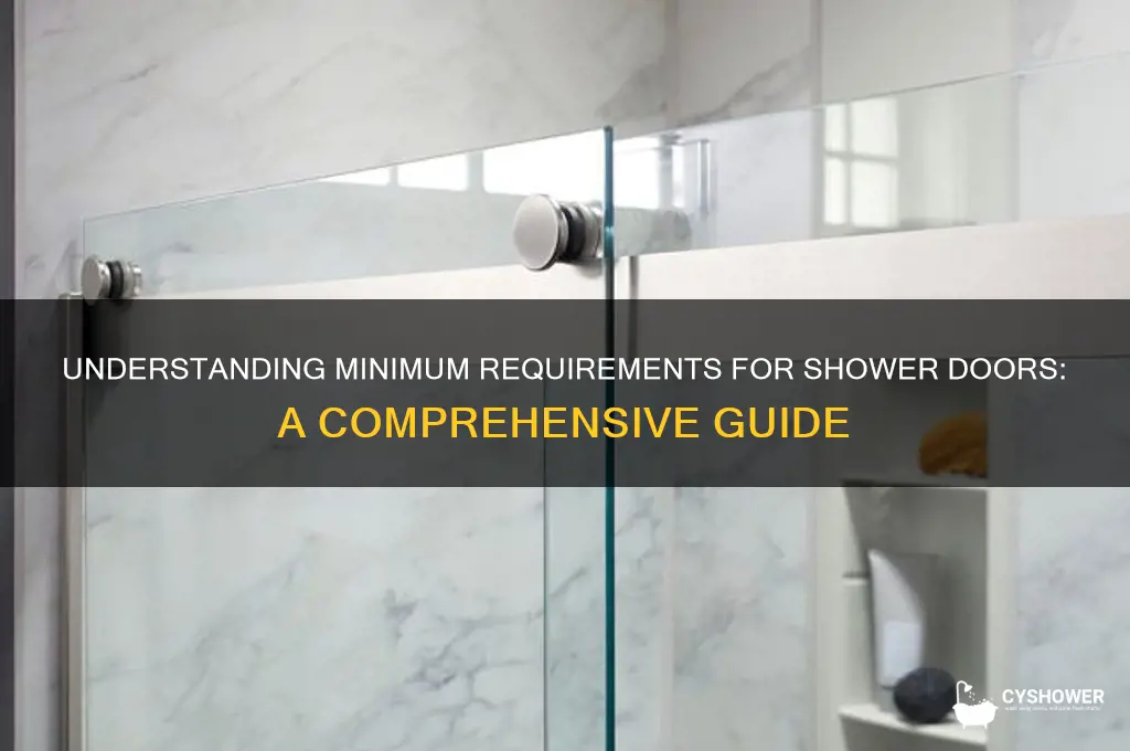 what does minimum mean for shower door