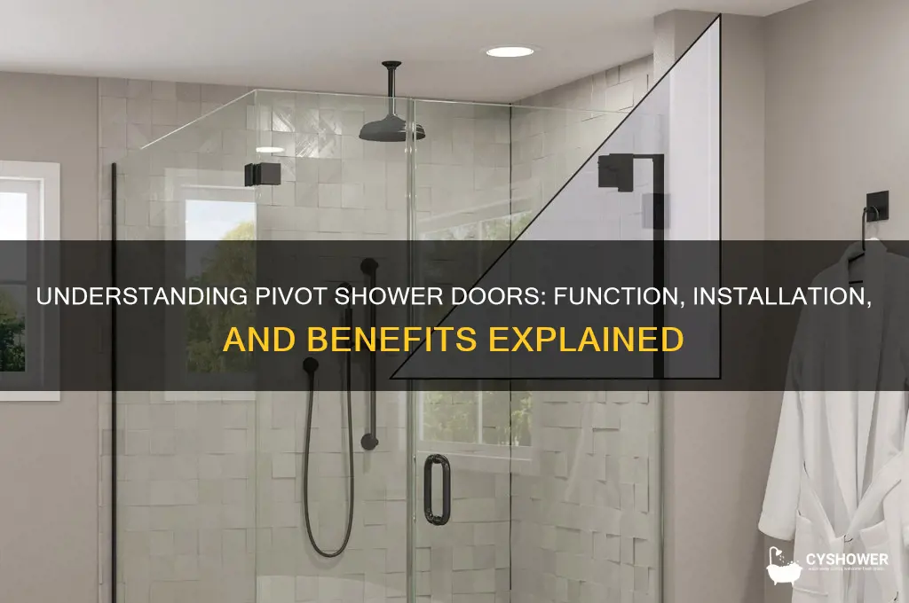 what does pivot shower door mean