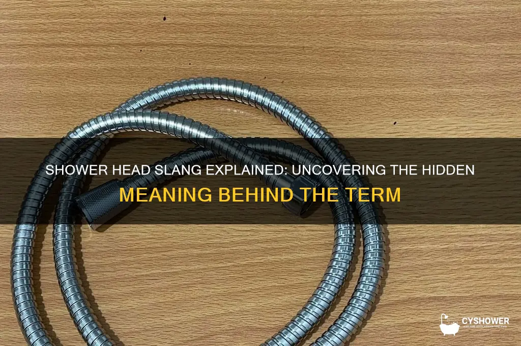 what does shower head mean in slang