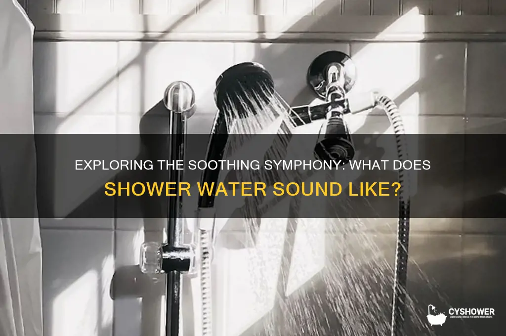 what does shower water sound like