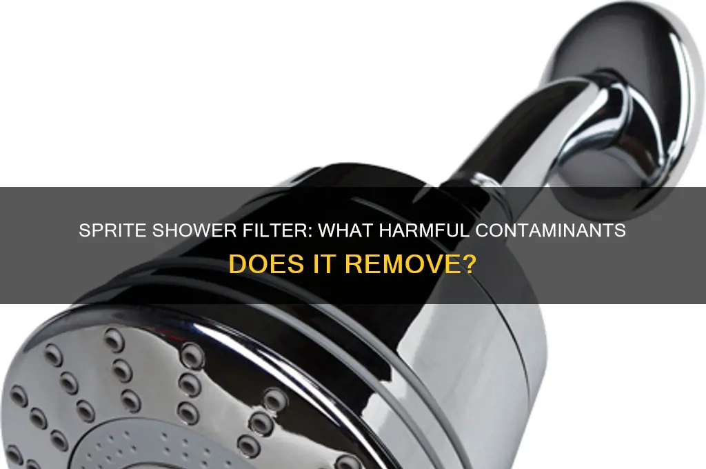 what does sprite shower filter remove