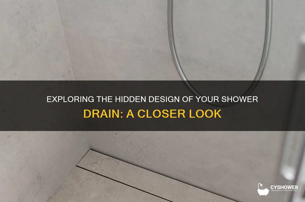 what does the drain under the shower look like