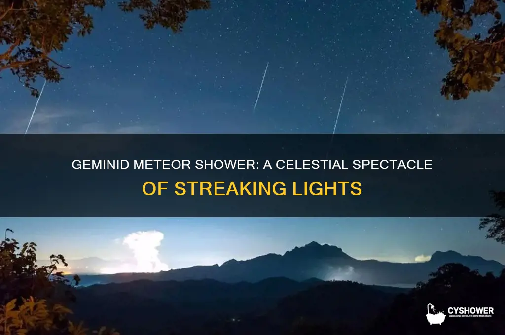what does the geminid meteor shower look like