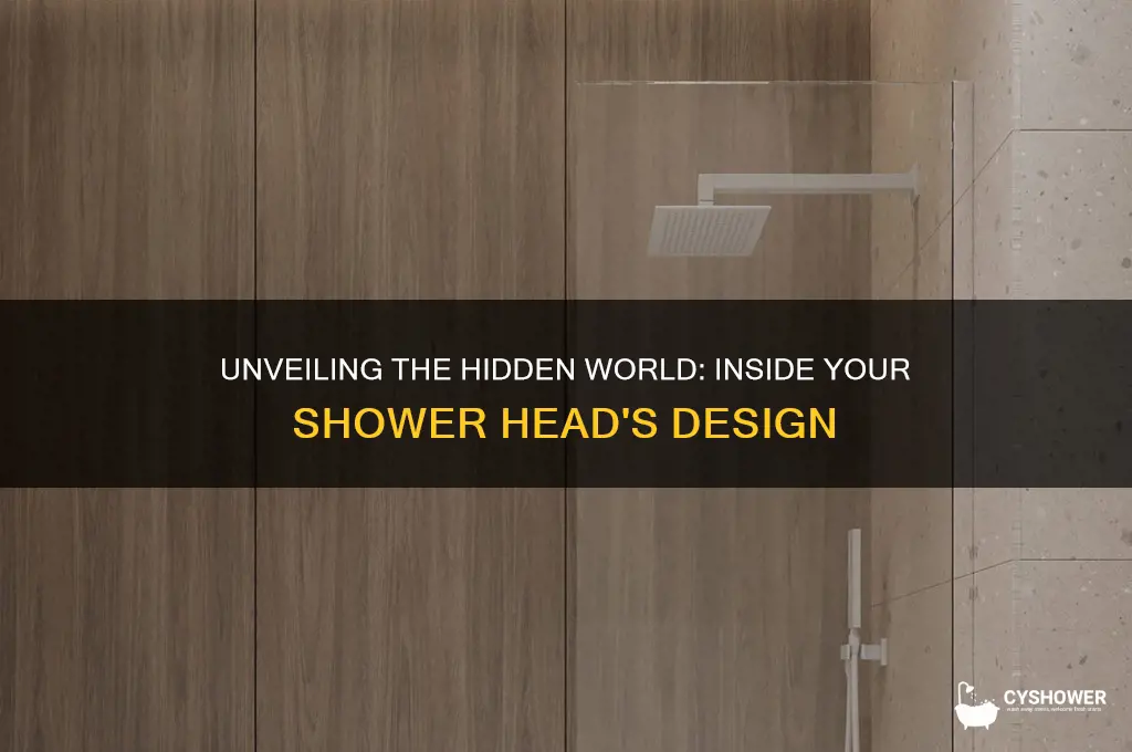 what does the inside of a shower head look like