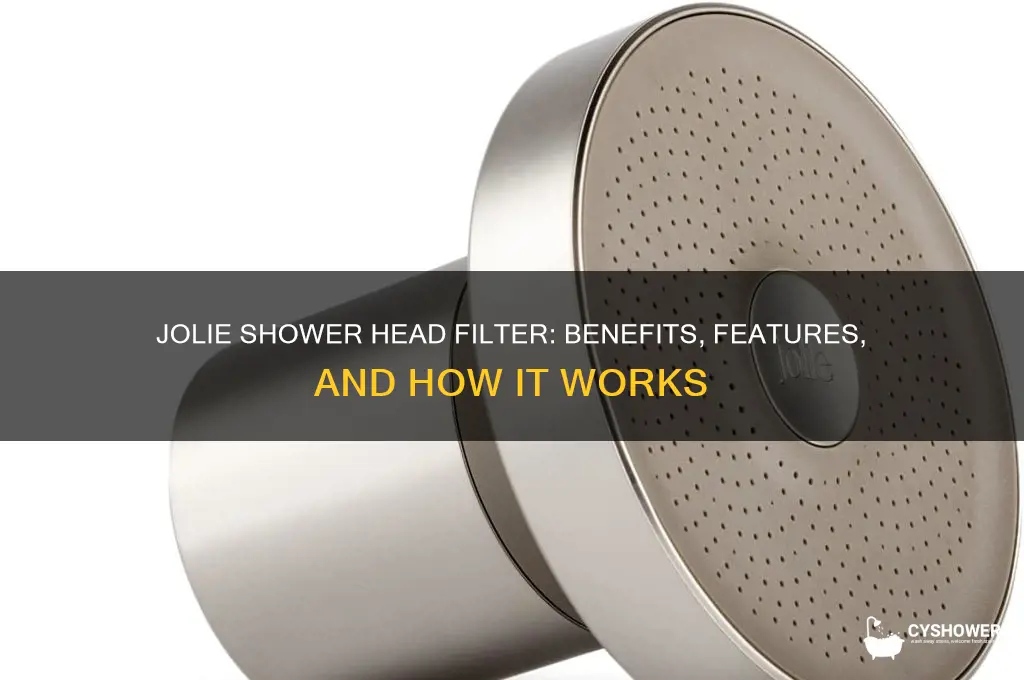 what does the jolie shower head filter