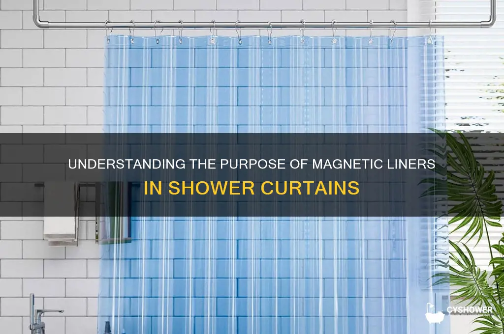 what does the magnetic liner in shower curtain mean