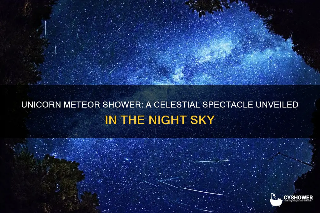 what does the unicorn meteor shower really look like