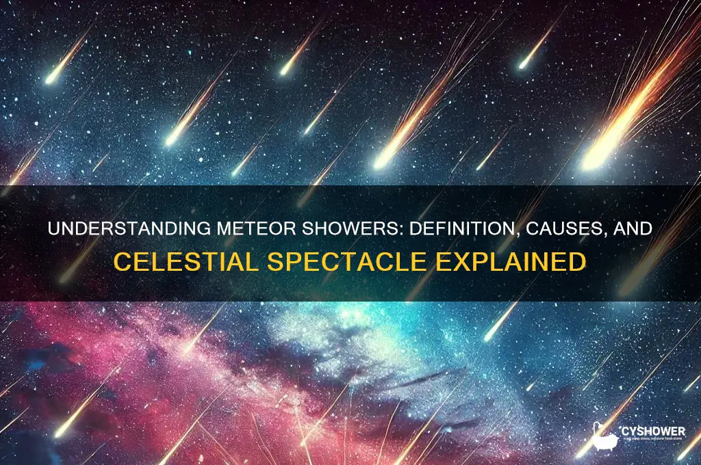 what does the word meteor shower mean