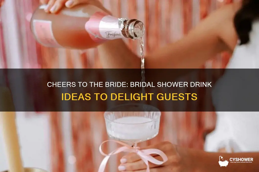what drinks to have at a bridal shower