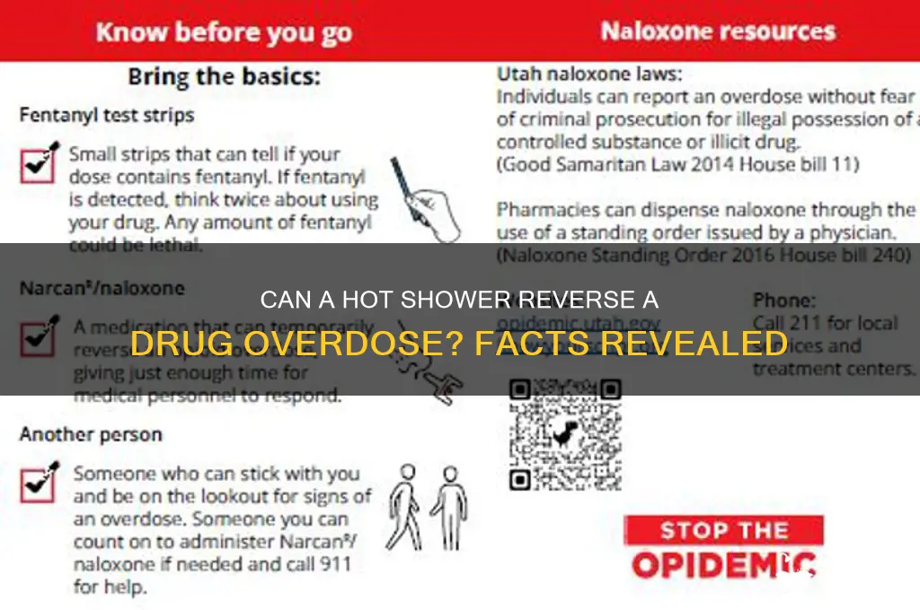 what drug overdose is removed by hot shower