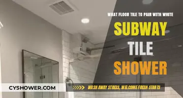 Elegant Floor Tile Pairings for White Subway Tile Showers