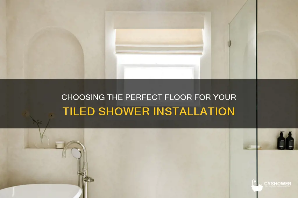 what floor to use with tile shower