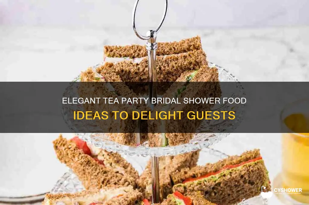what food at a tea party bridal shower