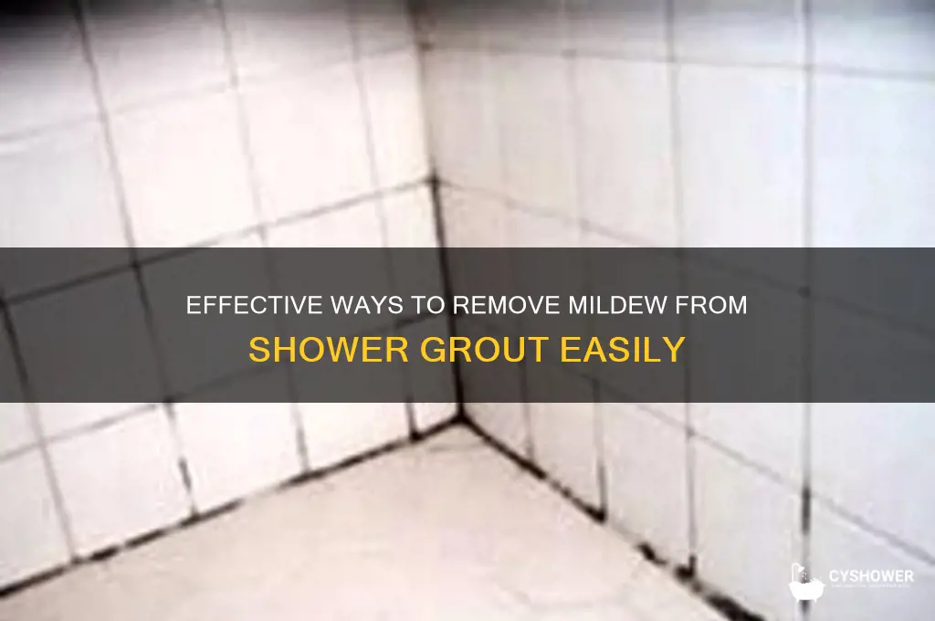 what gets mildew out of shower grout