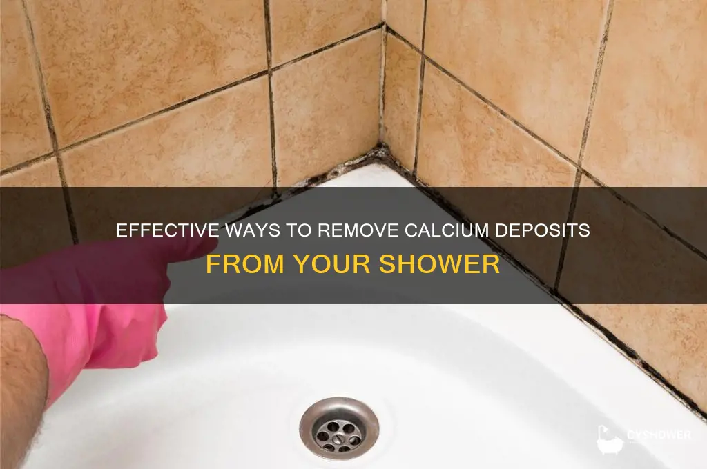 what gets rid of calcium deposits in shower
