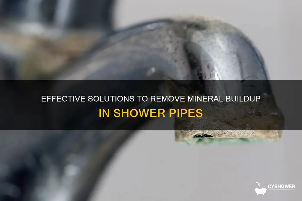 what gets rid of mineral buildup in a shower pipe