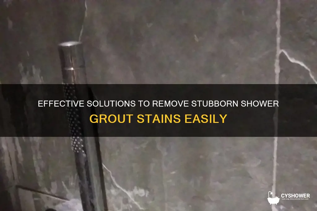 what gets rid of shower grout staining