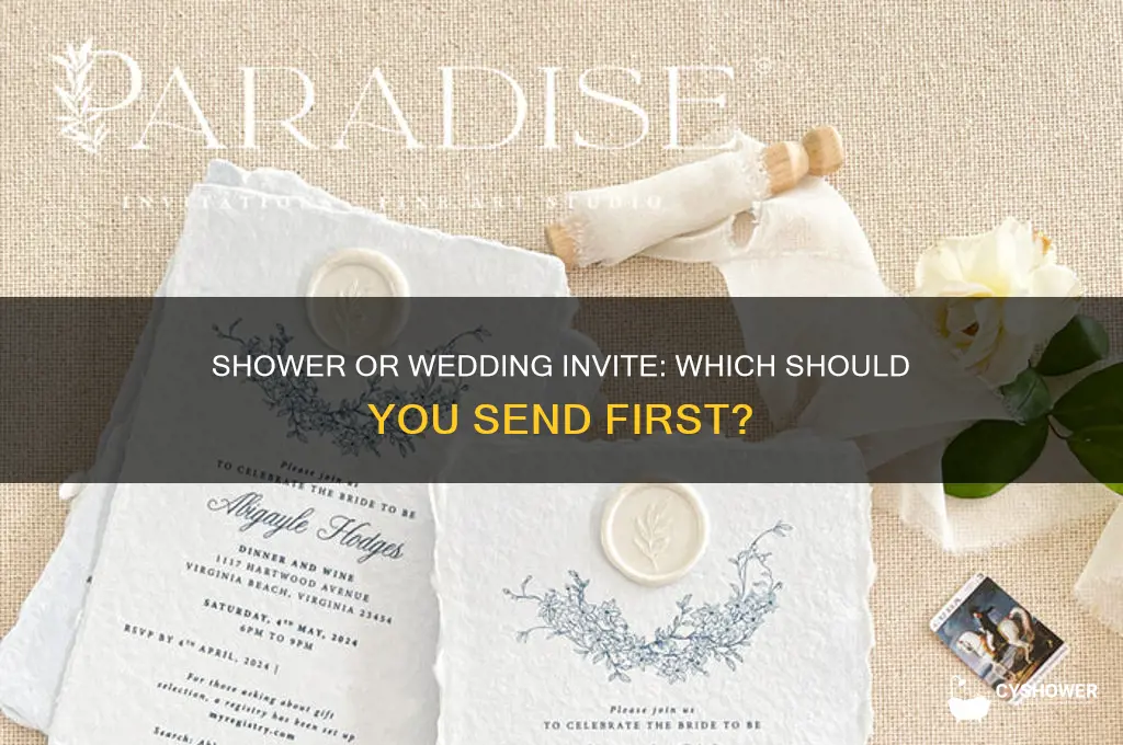 what gets sent first shower or wedding ivitation