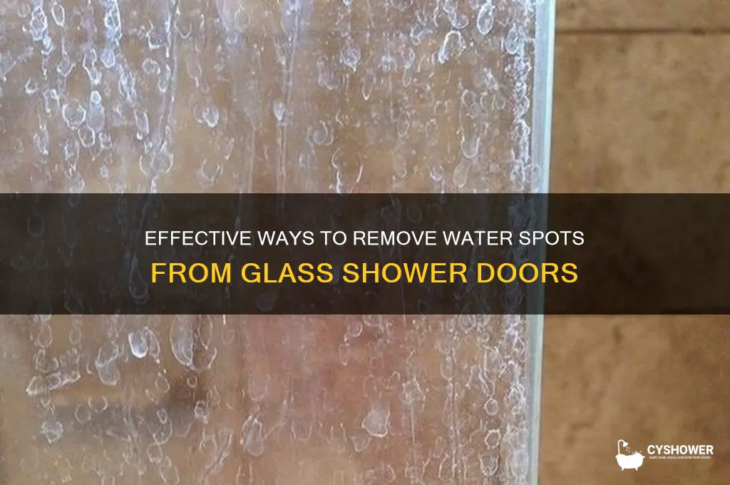 what gets water spots off glass shower doors