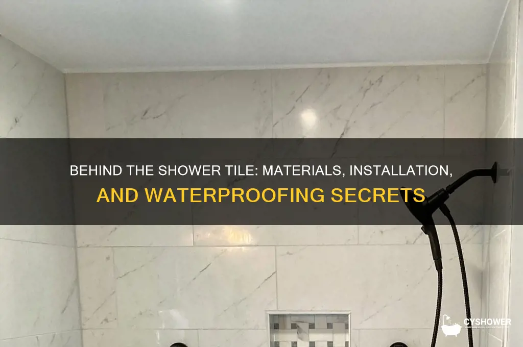 what goes behind shower tile