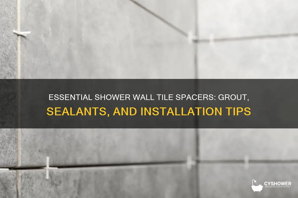 what goes inbetween tiles shower wall