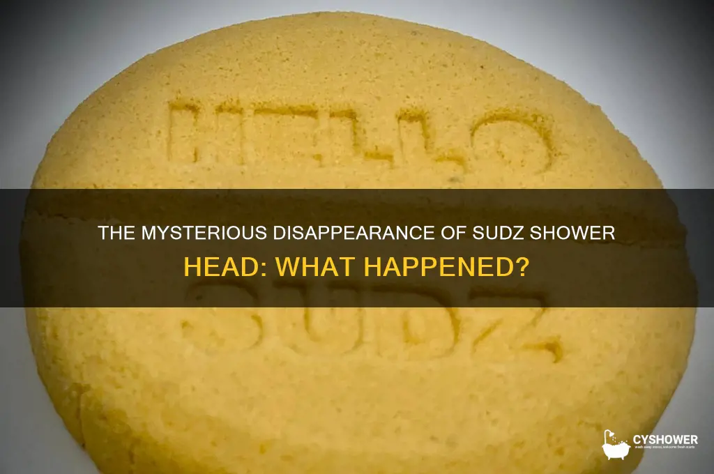 what happened to the sudz shower head
