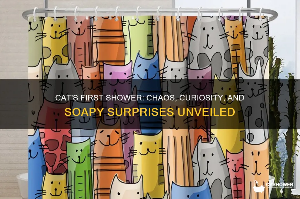 what happened when the cat takes a shower