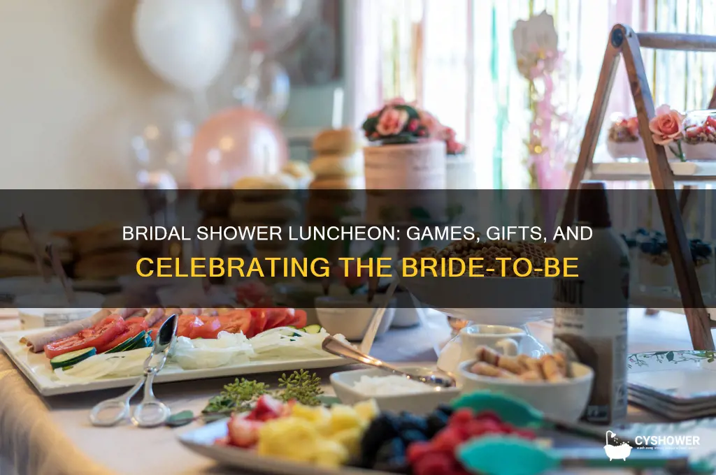 what happens at a bridal shower luncheon