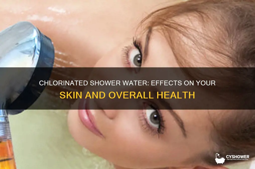 what happens body taking shower chlorinated water