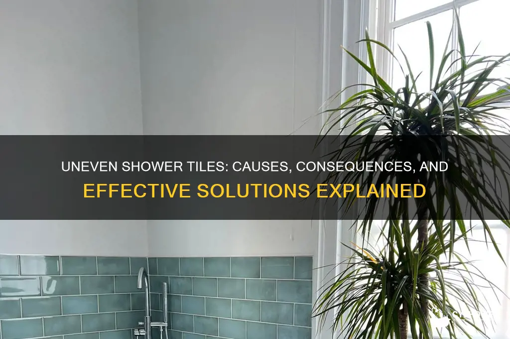 what happens if shower tiles are uneven