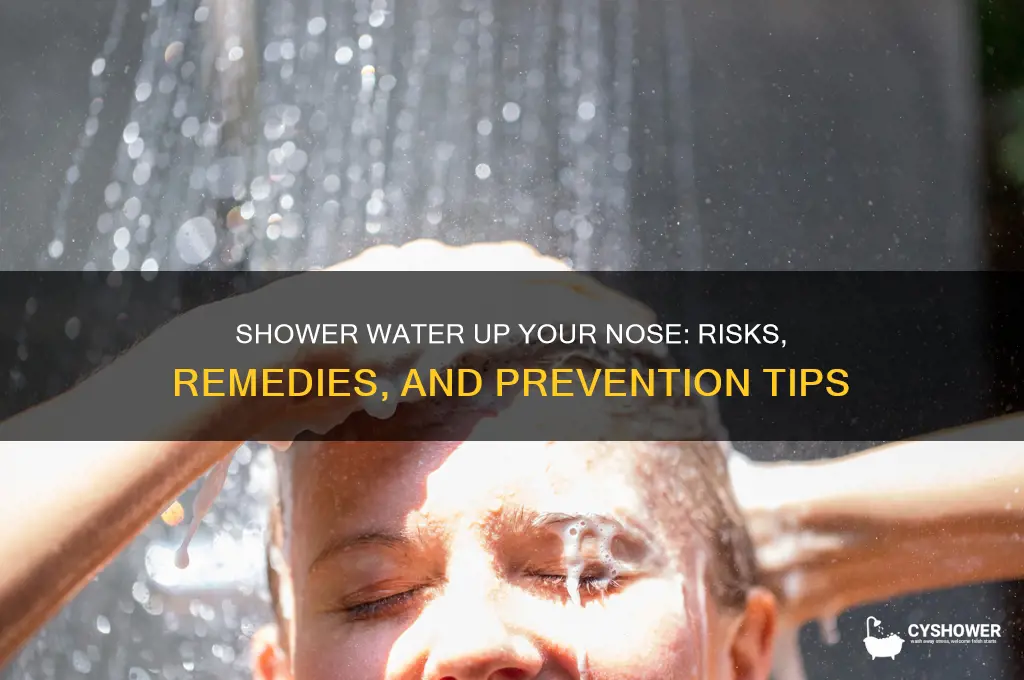 what happens if shower water goes up your nose