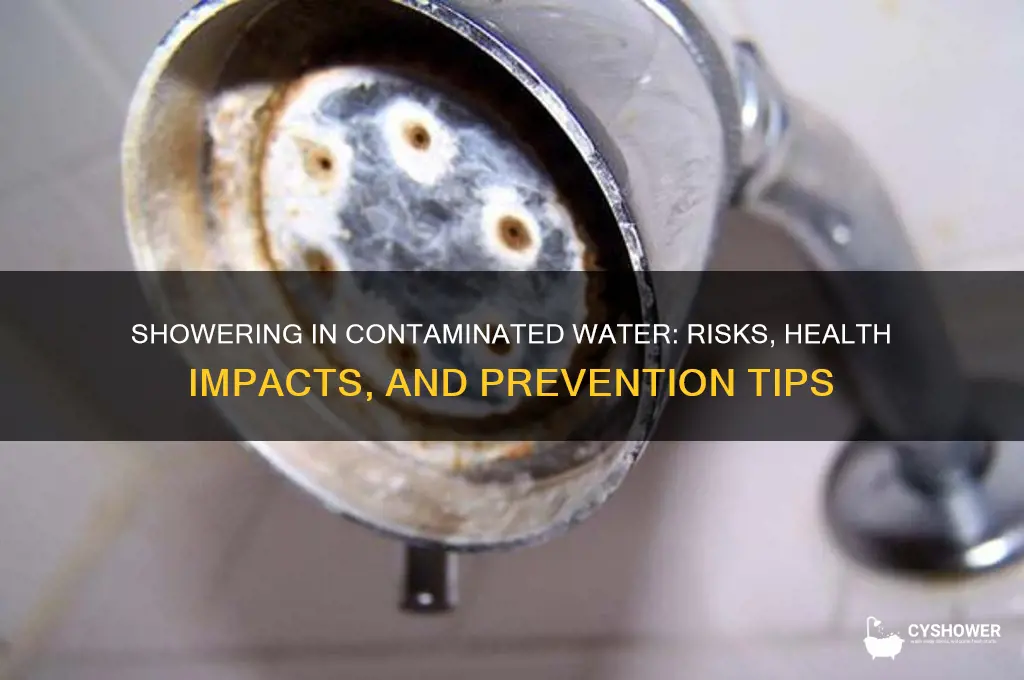 what happens if you shower in contaminated water