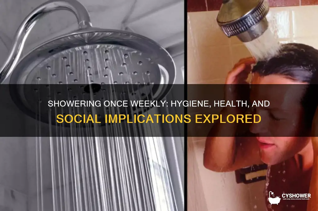 what happens if you take a shower once a week