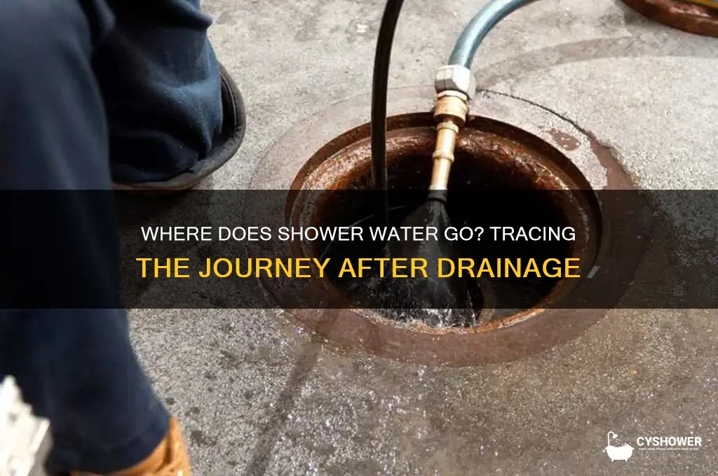 what happens to shower water