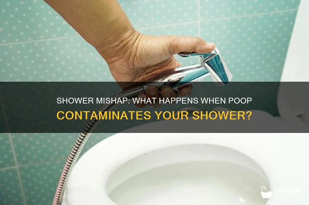 what happens when poop gets in your shower