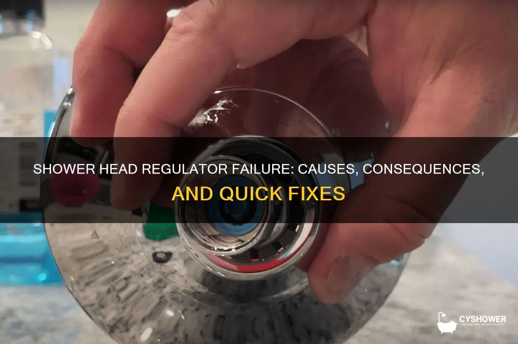 what happens when the regulator fails in your shower head