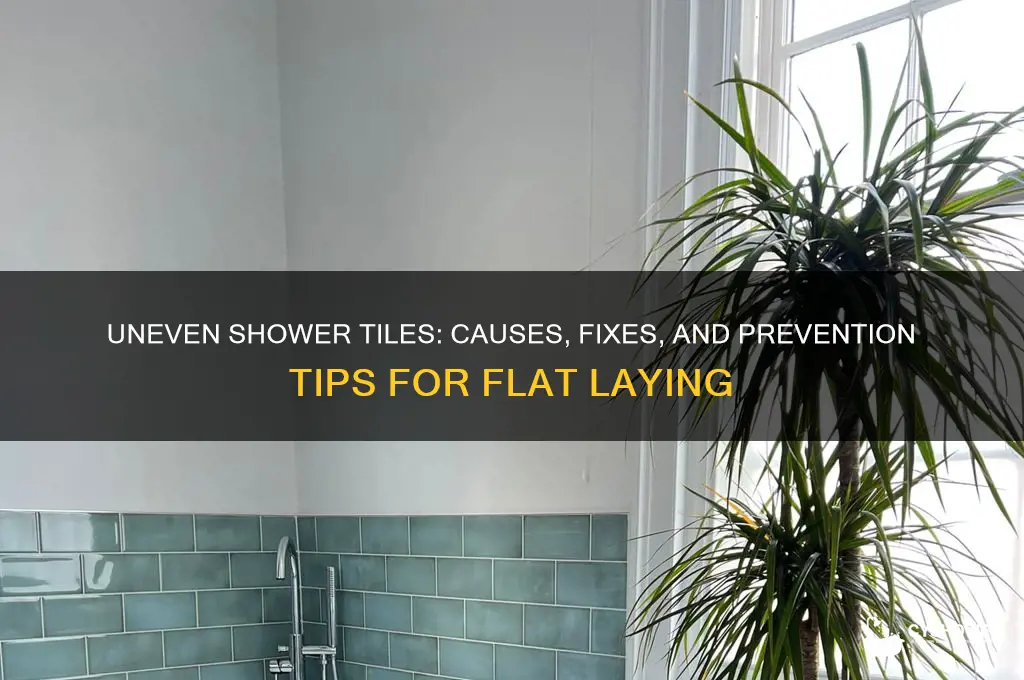 what happens when tile will not lay flat shower