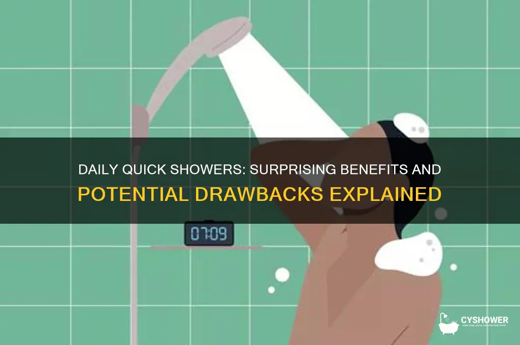 what happens when you take a quick shower everyday