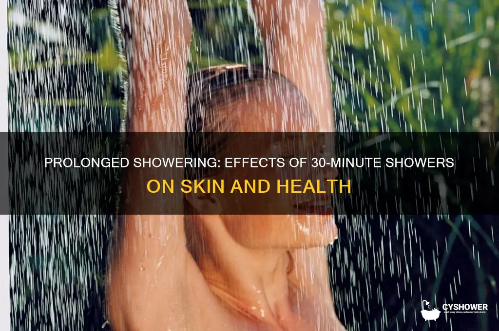 what happens when you take a shower for 30 minutes
