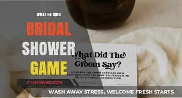 What He Said Bridal Shower Game: Fun Ideas for Your Celebration