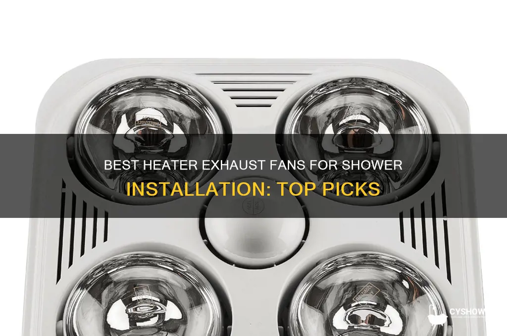 what heater exhaust fan can go over a shower